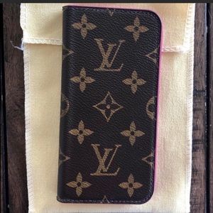 Authentic Louis Vuitton iPhone X/XS Folio Case